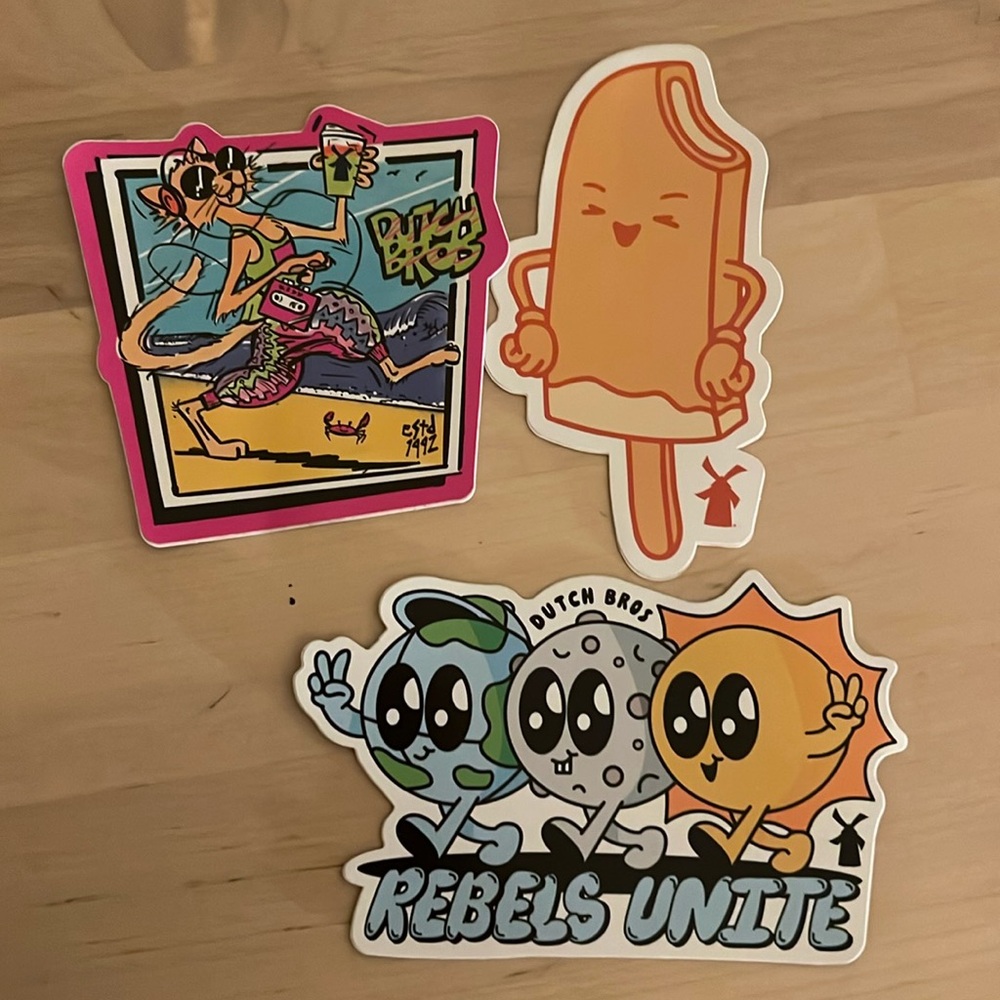 Dutch Bros stickers